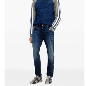 Diesel Krooley Jogger Jeans in Dark Distressed Wash Size 32 (25" Inseam)